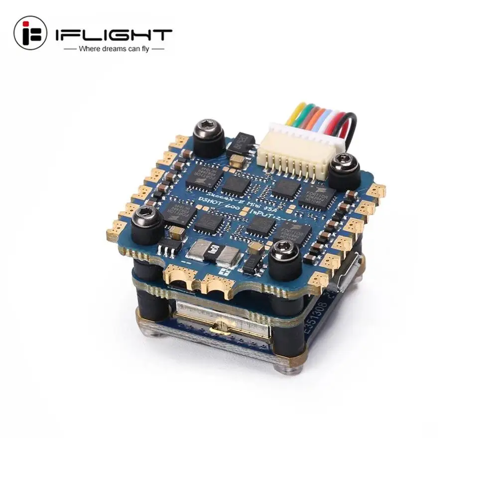 IFlight SucceX E Mini F4 35A 2 6S Flight Stack (MPU6000) с mini 300mW VTX для FPV гоночного радиоуправляемого