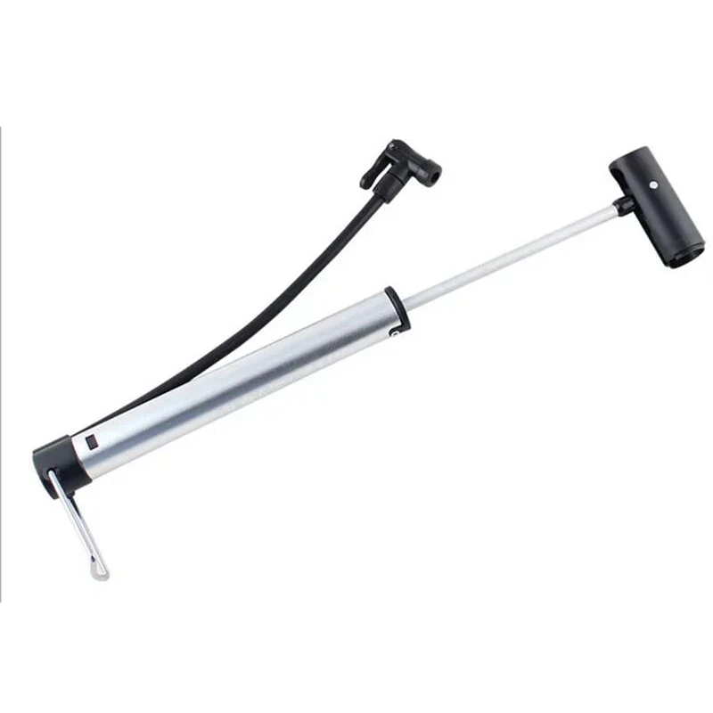 

Aluminum Alloy Mountain Bike Air Inflator W/ Hose Road Bike Pump For Presta /Schrader Nozzle Durable MTB Accessories
