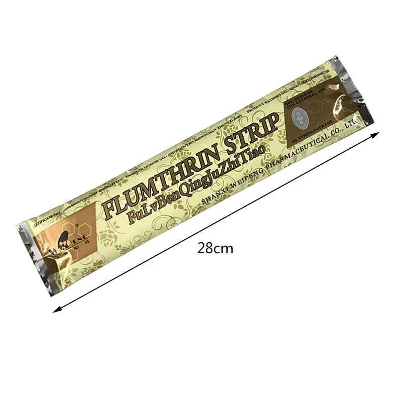 Beekeeping tools Flumthrin Varroa Bee Mite Killer Strips For Medecine Bee keeping Of Beekeeper Farm Supply equipment bees 1Bags