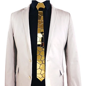 Paisley Matte Black Ties Slim Metallic Smart Necktie 9 Colors Handkerchief Set Anniversary Gift Men Wedding Ties Stylish 24K Gold Mirror