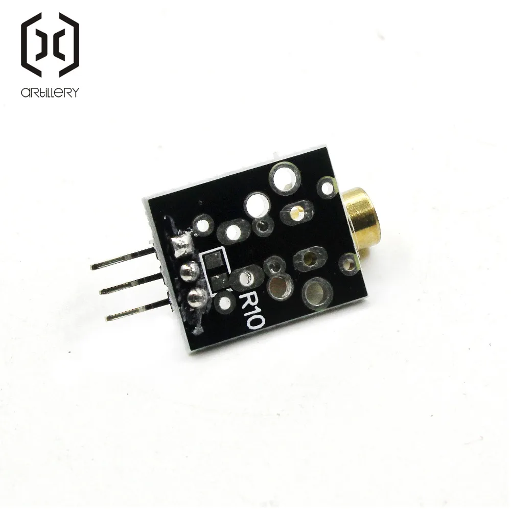 3pin 650nm красный лазерный передатчик Dot диод Медная головка модуля KY-008 для arduino DIY Kit