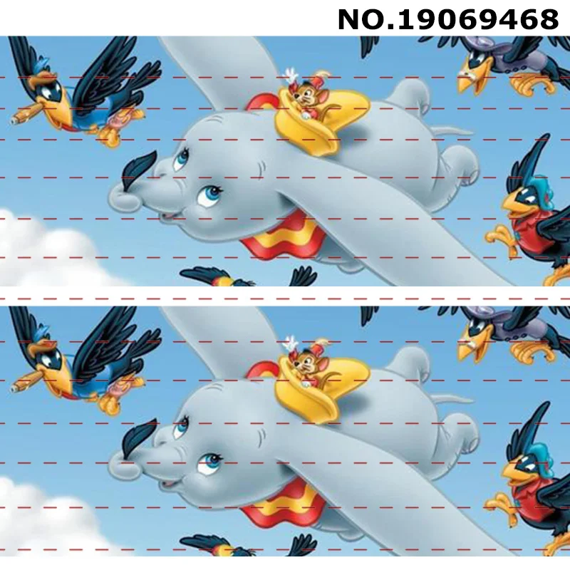 10 ярдов-разные размеры-мультфильм Dumbo символов печатная лента/19069468-9482 - Цвет: 19069468