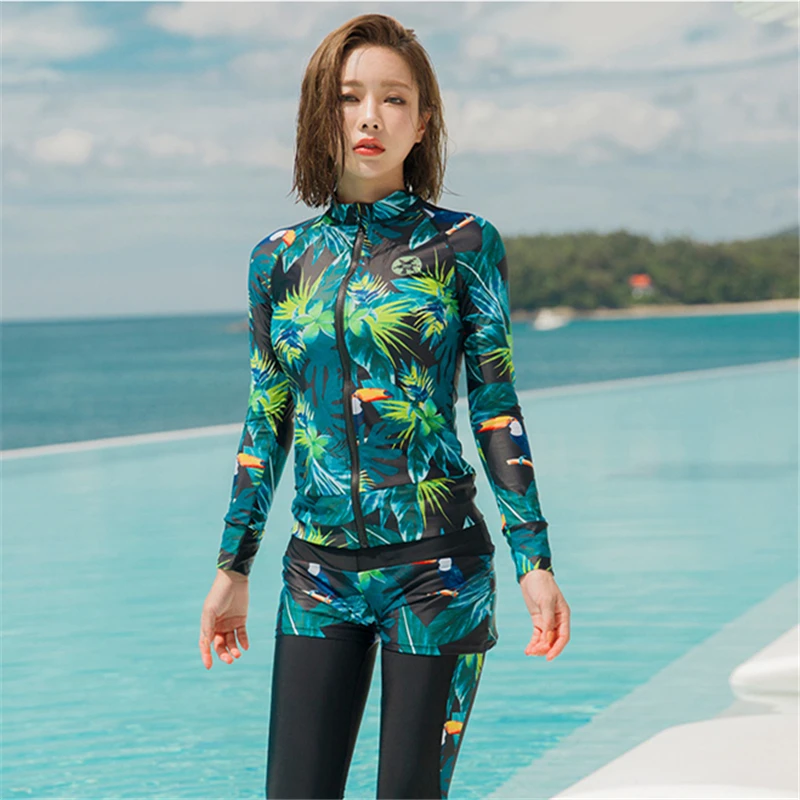 bikini with matching rash guard