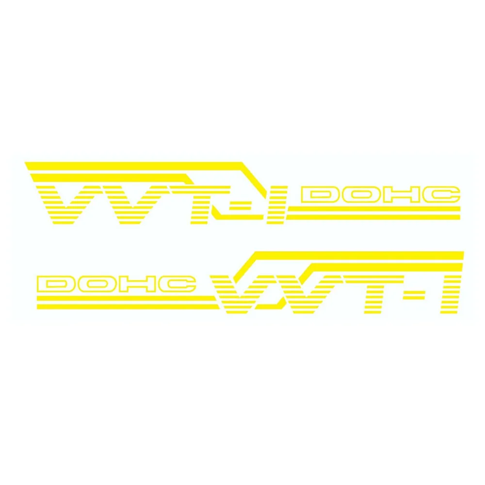 Set of 2 Premium VVTI DOHC Vinyl Sticker Decals - New Arrival