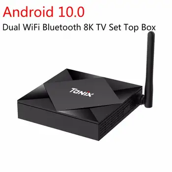 

TANIX TX6S Android 10 Allwinner H616 64-bit quad core ARM Cortex A53 CPU 4GB 32GB 2.4G 5G Wifi BT H.265 4K UHD Youtube