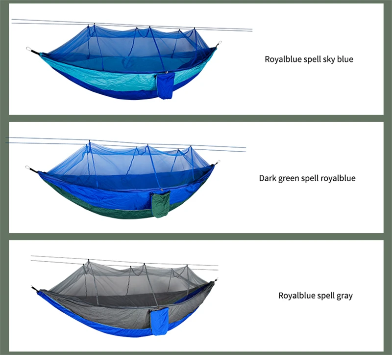 Mosquito Resistant Portable Hanging Tent Top Quality Outdoor Camping Garden Hammock 1-2 Person Insect Net Strength Sleep Swing