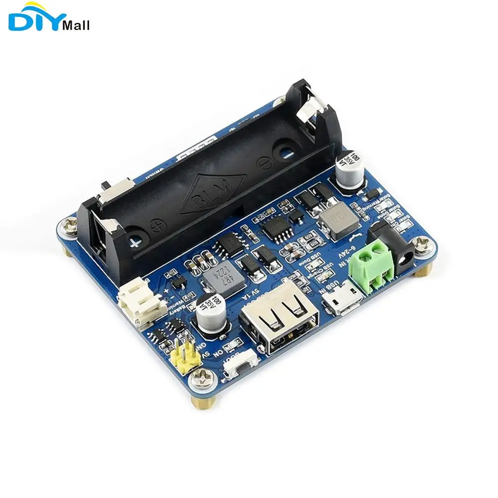 

Waveshare Solar Power Management Module Supports solar panel/USB connection battery charging MPPT function