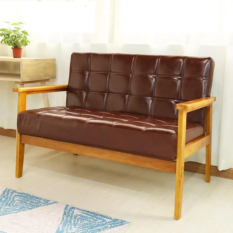 Version C Zitzak Pouf модерн футон модерна Sillon Divano Copridivano Деревянный Ретро де Сала Mueble набор мебели для гостиной диван - Цвет: Version C