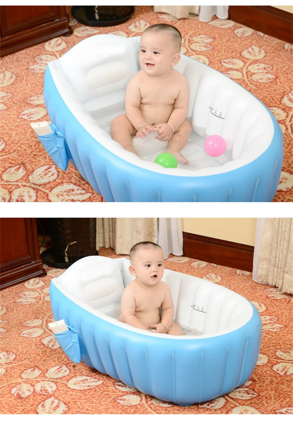 Inflatable Baby Pool Newborn Baby Inflatable Bath Tub Kids Bathtub Swimming Pool Children Foldable Baby Bathtub BCS0032