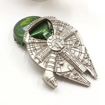 

50pcs Star Wars Bottle Opener Millennium Falcon Metal Kitchen Gadgets Dining Bar Cooking Tools