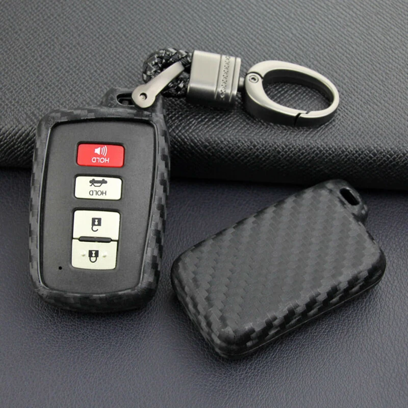 Чехол из ТПУ для автомобиля с дистанционным управлением и смарт-ключом для Toyota, комплект аксессуаров