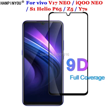 Перейти на Алиэкспресс и купить ДЛЯ vivo V17 NEO/iQOO NEO/S1 Helio P65/Z5/Y7s 9D полный клей полное покрытие закаленное стекло 9H Премиум Защитная пленка для экрана