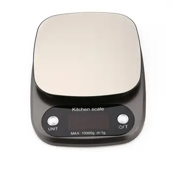 

Digital Scale 10kg/0.1g Scale High Accuracy Scale Stainless Steel Salver LCD Display Pocket Scale Kitchen Food Material Weight U