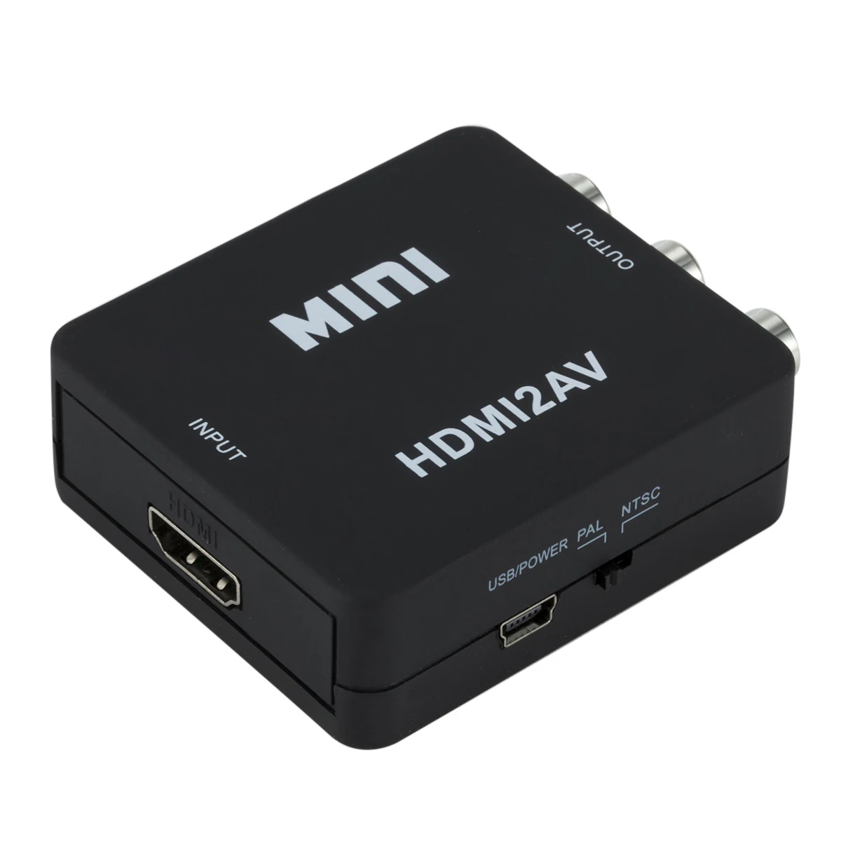 HD 1080P HDMI к RCA AV/CVBS адаптер мини HDMI2AV видео конвертер коробка для PS3 Видеомагнитофон