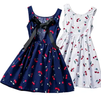 

Kids Girl Dress 2020 Sleeveless Print Casual Clothes Floral Dress Baby Girl Summer Dresses for Girls 2 3 4 5 6 Years Vestidos
