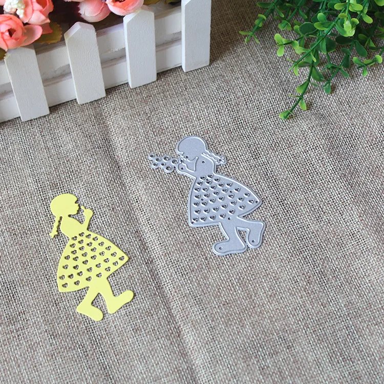 

Little Girl Metal Cutting Dies for DIY Scrapbooking Album Paper Cards Decorative Crafts Embossing Die Cuts