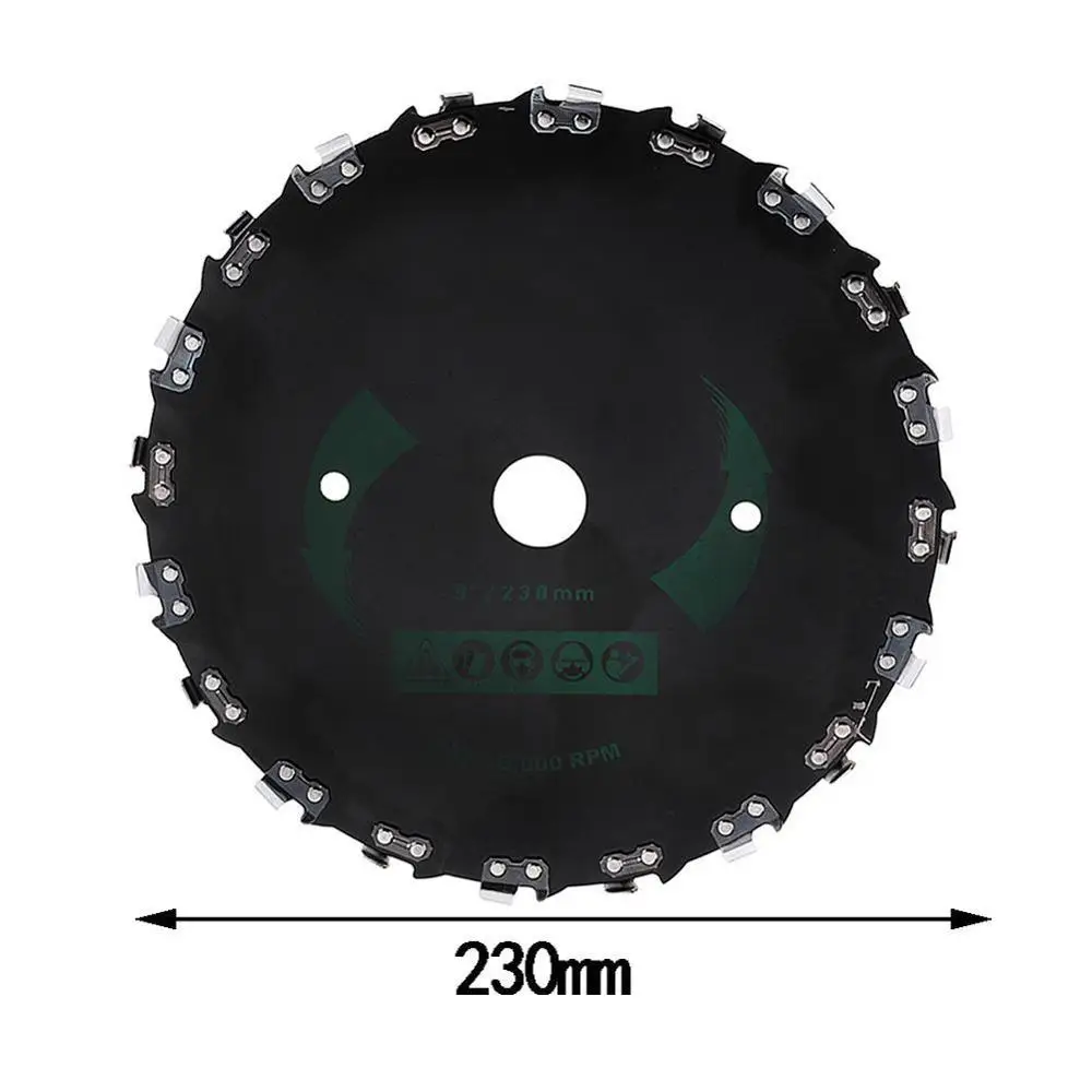 Сверхмощный кусторез лезвие инструмент для прополки садоводства-10000 об/мин Газонокосилка аксессуары цепь зубчатая косилка