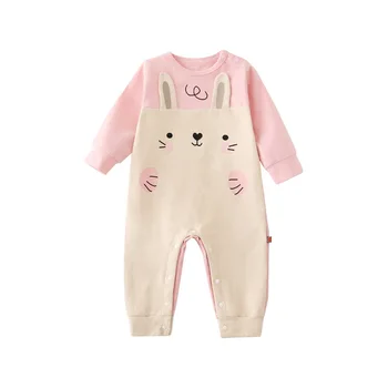 

Baby Romper 2020 Spring Newborn Round Neck Long Sleeve Tops
