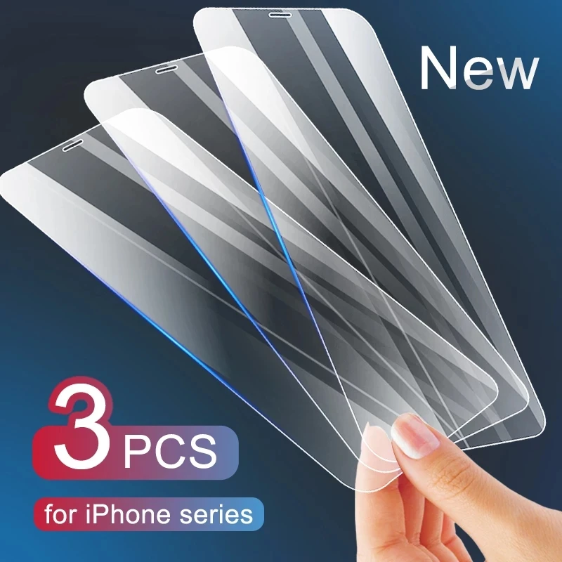 Закаленное защитное стекло с полным покрытием для iPhone 7 Plus 11 Pro X XR XSMax 3 шт. |
