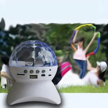 

Party Stage Light Music Speaker RGB Projector Lamp Colorful Rotating Crystal Magic Ball