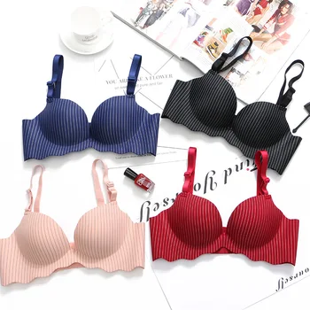 

Seamless Bras For Women Sexy Bra Push Up Lingerie Wireless Bralette Striped Brassiere Fashion Intimates