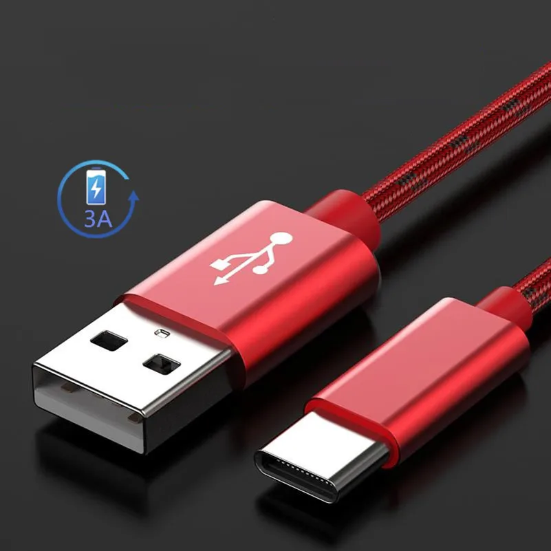 USB кабель Type C зарядный провод быстрой зарядки QC 3 0 для Samsung S10 + Huawei Honor Xiaomi LG|Кабели
