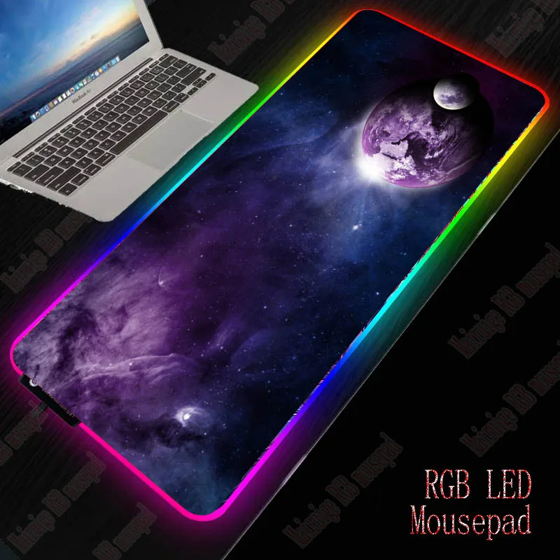 Игровой коврик для мыши XGZ большого размера с RGB светодиодный светильник большой