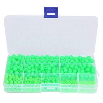 

820Pcs Fishing Floats Beads Baits Fishing Lures Round Luminous Beads Glowing Balls Bass Bait Night Fishing Lure Tools