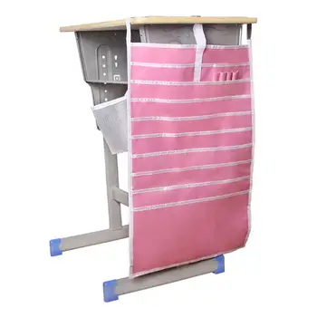 

Multiple Girds Canvas Storage Hanging Bag Books Pens Holder Hanging Storage Bag Classroom Storage Organizer Wall Hanging Bags