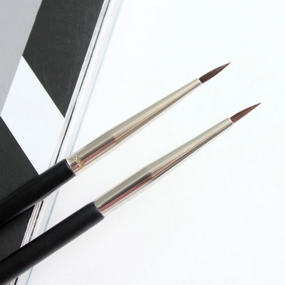 

New 1 pc Black Eyeliner Brush Fine Eyeliner Pen Mink Hair Eyebrow Cream Brush Makeup Brushes Fashion Women Eye Beauty Tools