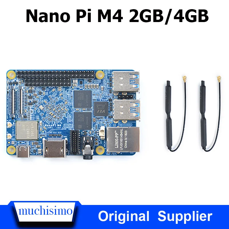 

FriendlyARM NanoPi M4 2GB/4GB DDR3 Rockchip RK3399 SoC 2.4G & 5G dual-band WiFi,Support Android 8.1 Ubuntu, AI and deep learning