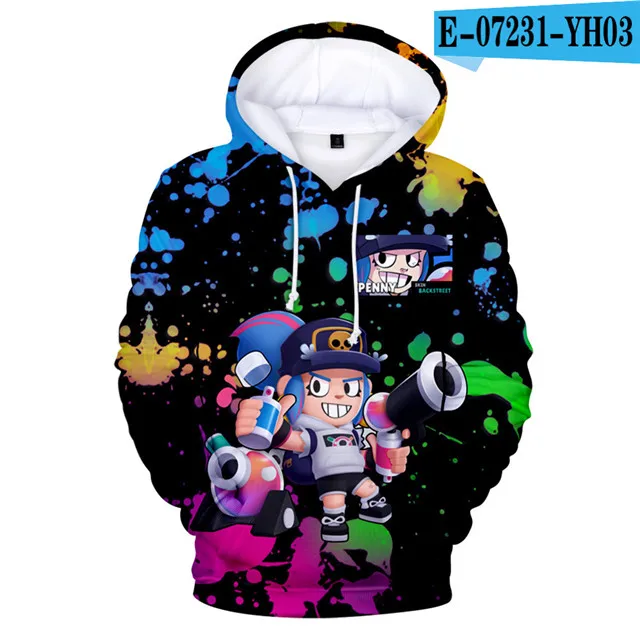 tz-812 3 To 12 Years Kids Hoodies Shooting Game 3D Printed Hoodie Sweatshirt boys girls Harajuku Cartoon Jacket Tops Teen Clothes - Цвет: tz-812
