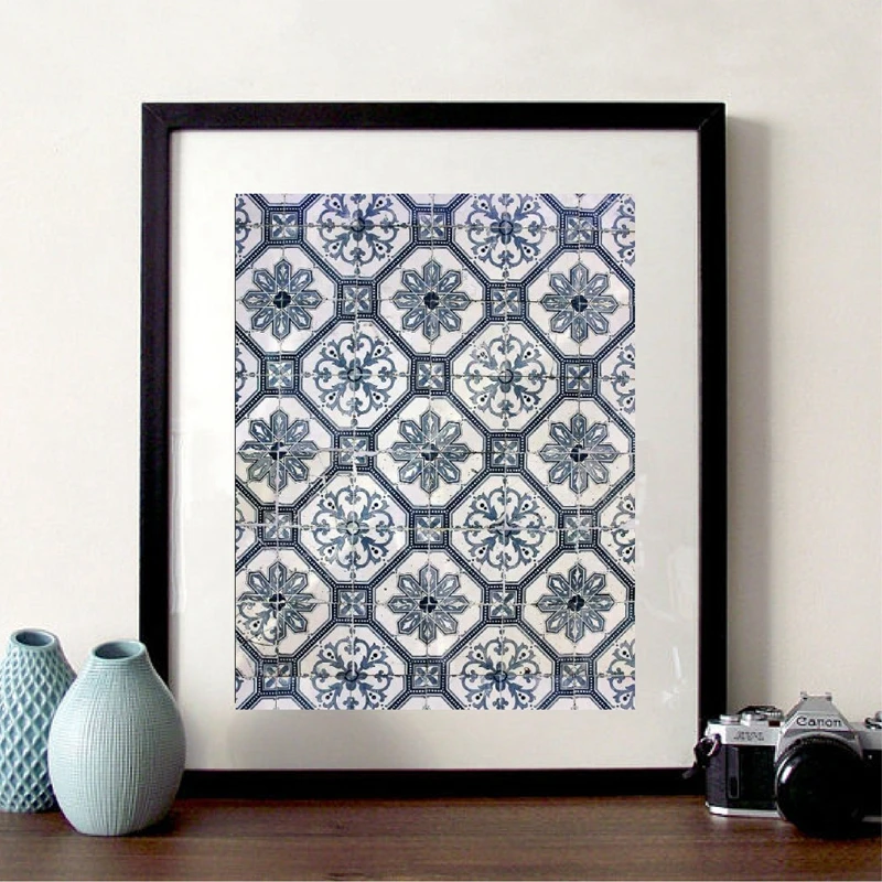 Moroccan-Wall-Art-Canvas-Painting-Pictures-Blue-Arabic-Pattern-Tiles-Posters-and-Prints-Portugal-Artwork-Decoration (1)