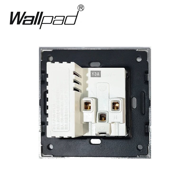 USB разъем Лидер продаж Wallpad отель белый закаленное Стекло 13A розетка стандарта Великобритании с двойной зарядка через usb
