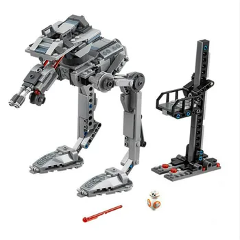 

In stock 75201 Star Wars First Order AT-ST Finn/Rose 388pcs Building Block Bricks Toys Gift For the Children Compatible 10912