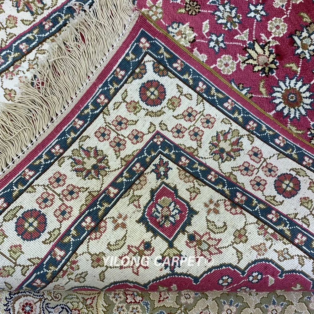 YILONG 2'x3' небольшой турецкий ковер ручной вязки из чистого шелка Традиционные ковры (HF144B)