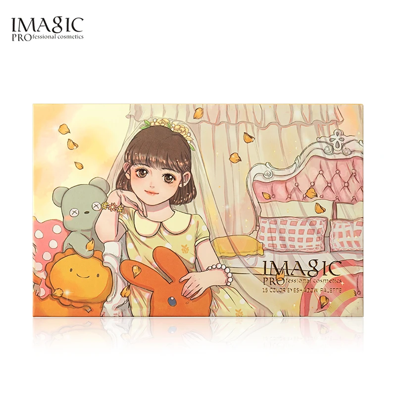 IMAGIC Eyeshadow Palette 15 Colors Matte Shimmer Glitter Matte Paleta Maquillaje Profesional Dream Back Childhood Theme Makeup