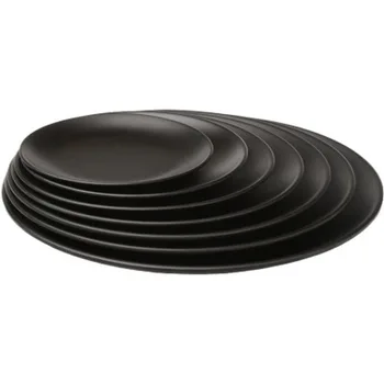 

BlackRound Tray Dinner Plate Dishes Food Snacks Sushi Steak Dinner Plates Food Dessert Tea Tray Tableware Set Dinnerware