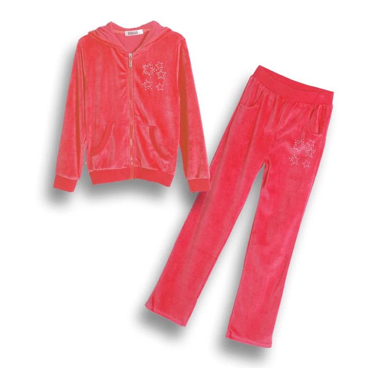 as picture Long Sleeve Clothing Sets Girls Autumn Clothing 2 Pcs Set Star Decoration Cotton 10 12 14 years Girls Fall Outfits - Цвет: as picture