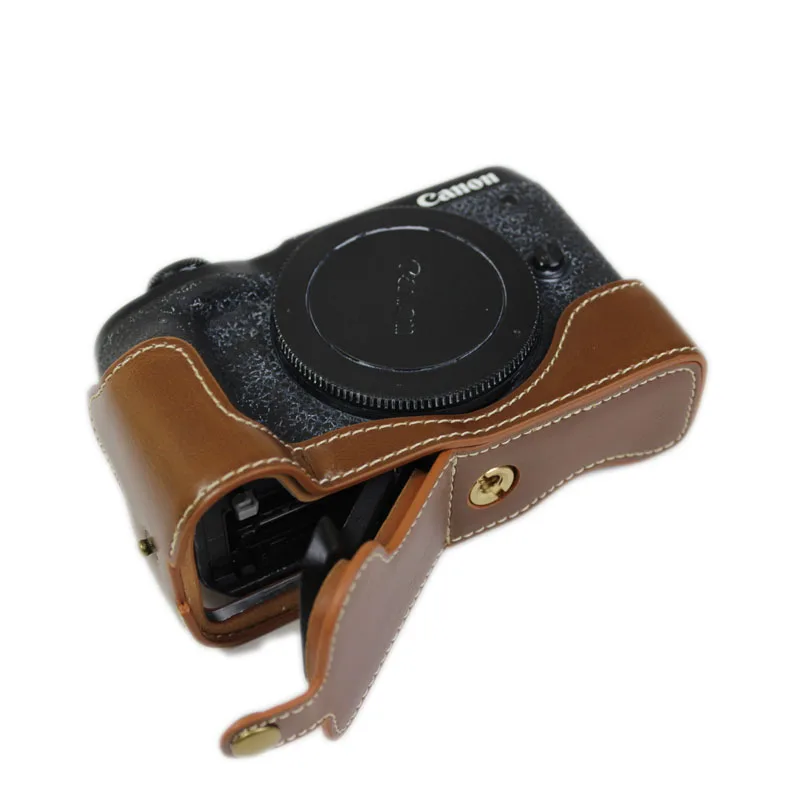 Основание камеры для Canon EOS M6 Mark II PU материал камера куртка протектор Нескользящая крышка