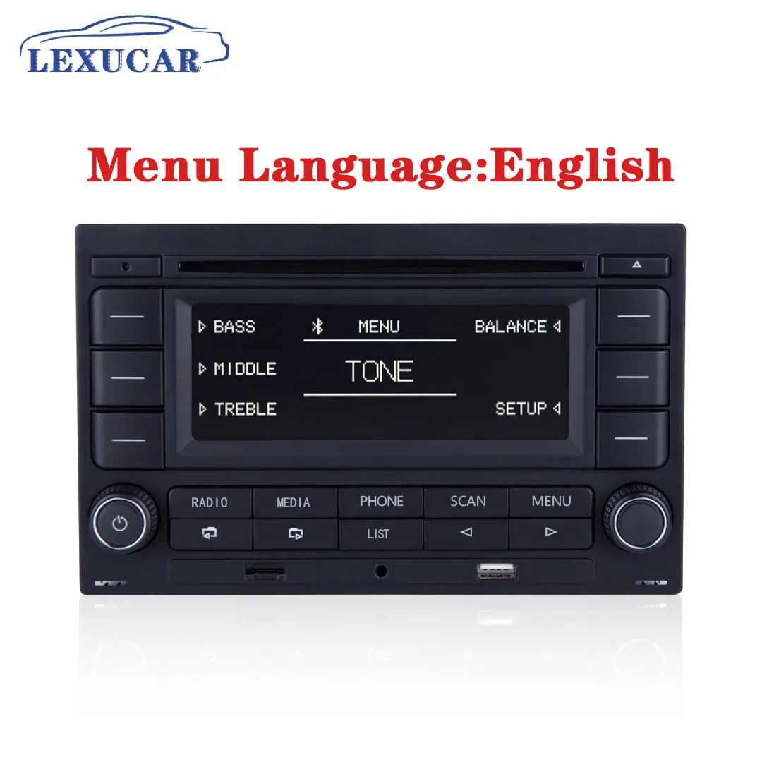 LEXUCAR Bluetooth RCN210 автомобильный Радио CD-плеер USB MP3 AUX RCN 210 9N 31G 035 185 для VW Golf Jetta MK4 Passat B5 Polo 9N