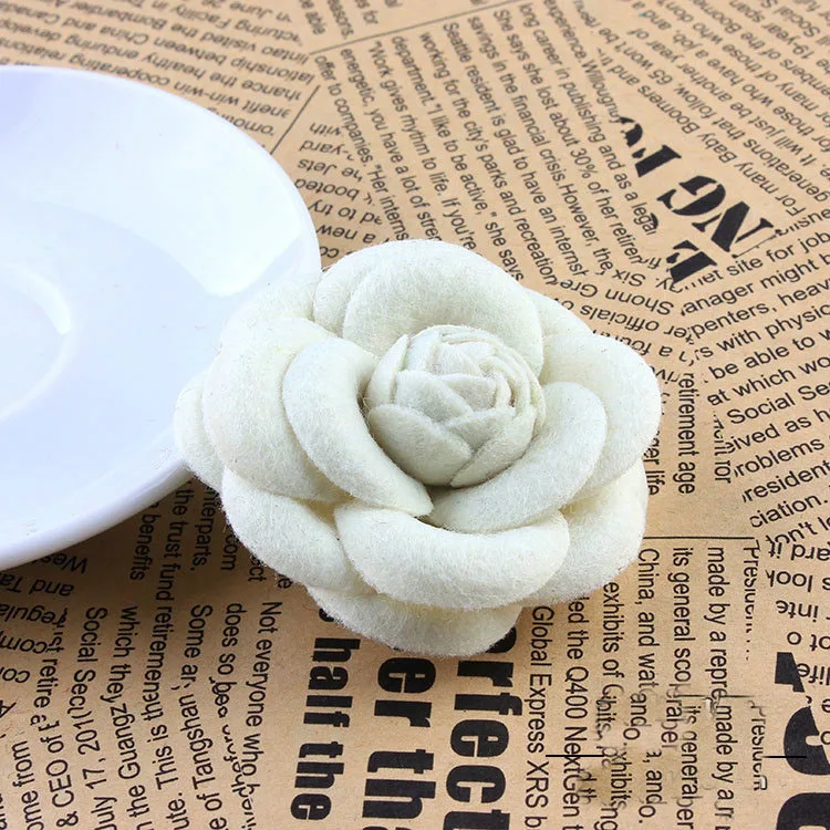 White Flower I-Remiel высококлассная корейская мода новая ткань цветок лук брошь для кардигана шелковые шарфы Пряжка булавка для женской одежды аксессуары - Окраска металла: White Flower