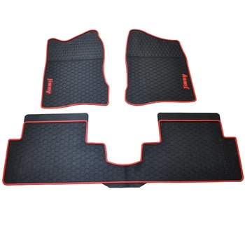 

No Odor Waterproof Durable Non Slip Rubber Carpets Full Set Front and Back Car Floor Mats +cargo Trunk Mats for SuzukiJimny
