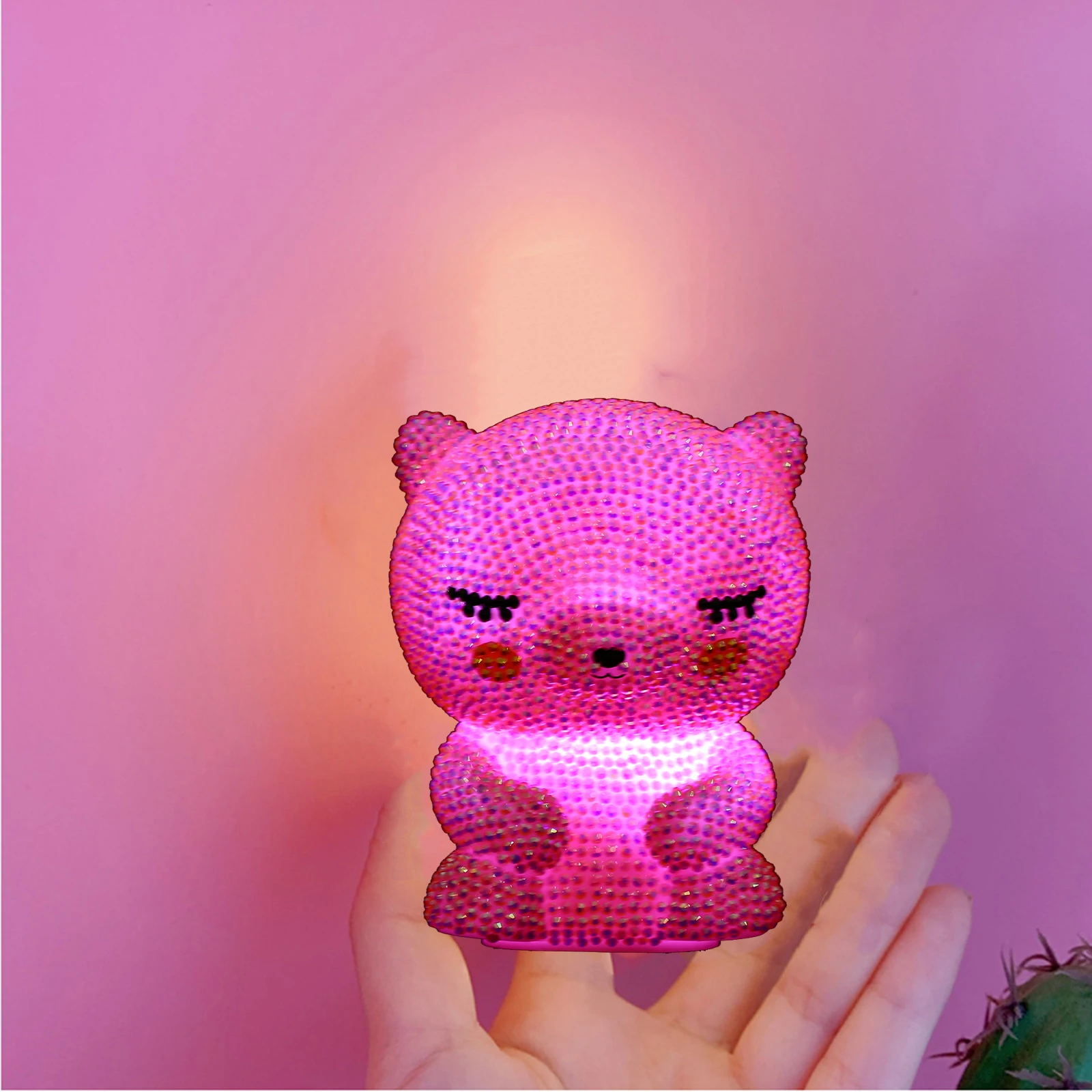 Special shape Diamond Painting LED Light Lamp Bear Embroidery Table Mosaic Home Desk Decor Christma Gift | Дом и сад