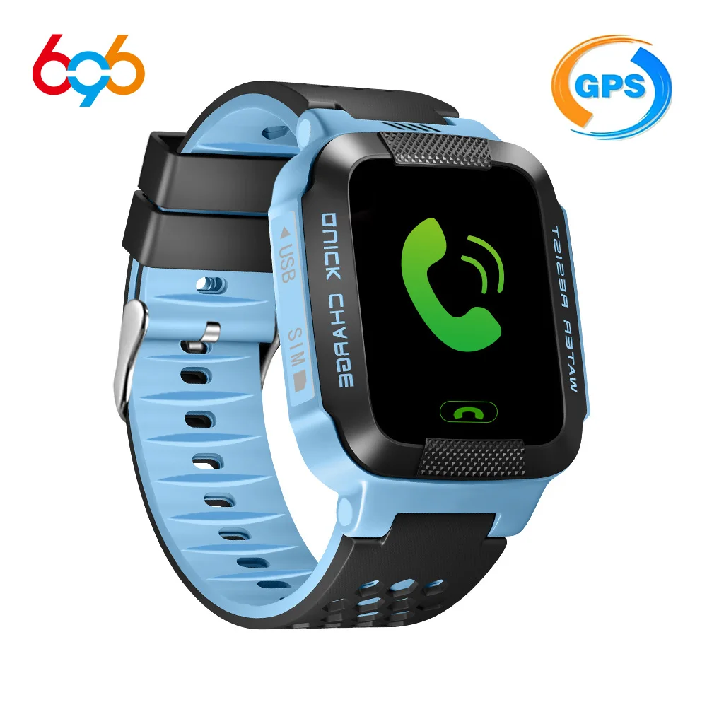 

696 Y21G Children Smart Watch Real Time Security Tracker GPS/AGPS/LBS Life Waterproof Student GPS Tracking GSM SIM Card Call id