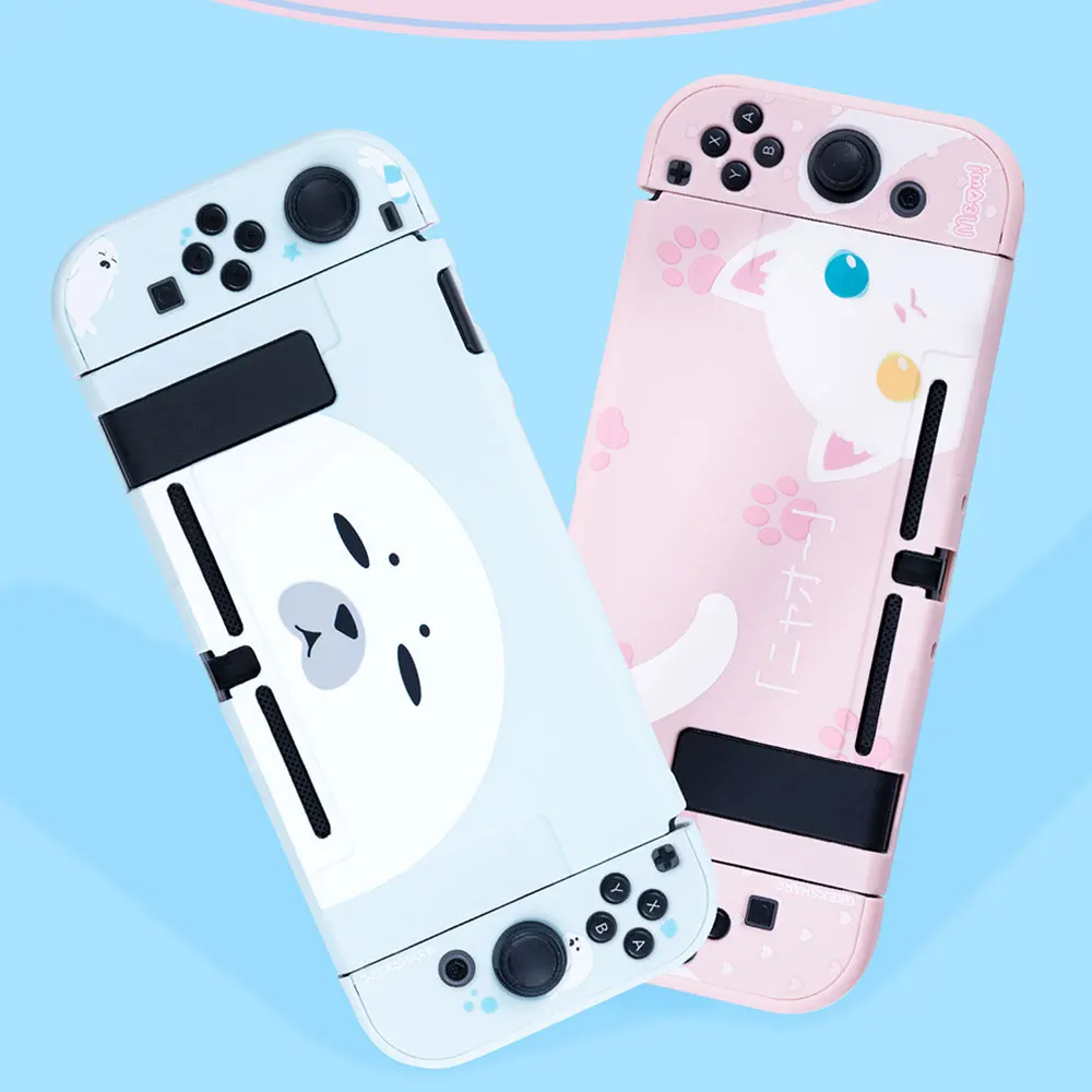 

Protective Case Nintend Switch Case Switch Shell NS Joy-Con Full Cover Shell Housing Cute Pink Case for Nintend Switch