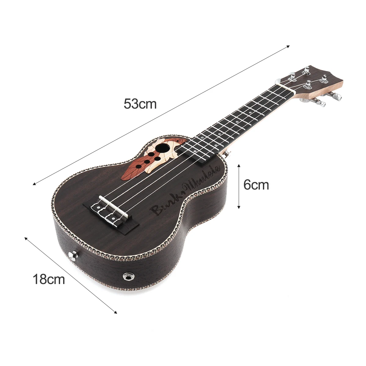 Укулеле 21 дюймов Ель эквалайзер сопрано Ukelele 15 Лада электроакустическая 4 струны гитара со встроенным эквалайзером пикап Горячая Распродажа