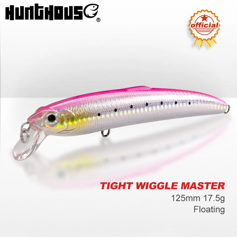 Жесткая приманка Hunthouse saruna minnow для рыбалки на море 12 5 см/17 г 14 7 см/27 крючок 8 цветов