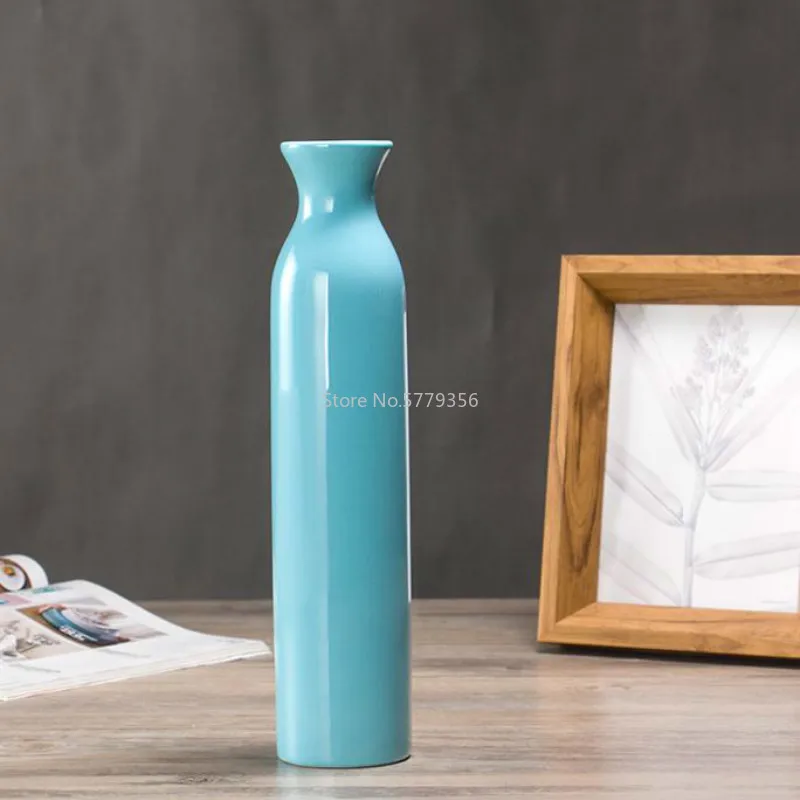 Red Ceramic Vase Blue Wedding Vase Home Decoration Decoration Gifts 5
