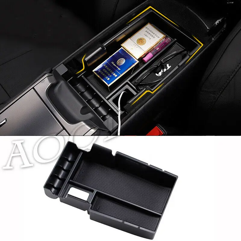 

Fits For Lincoln MKZ 2017-2019 Car Armrest Storage Box Center Console Tray Container Trim Moulding Styling Accessories 1PCS